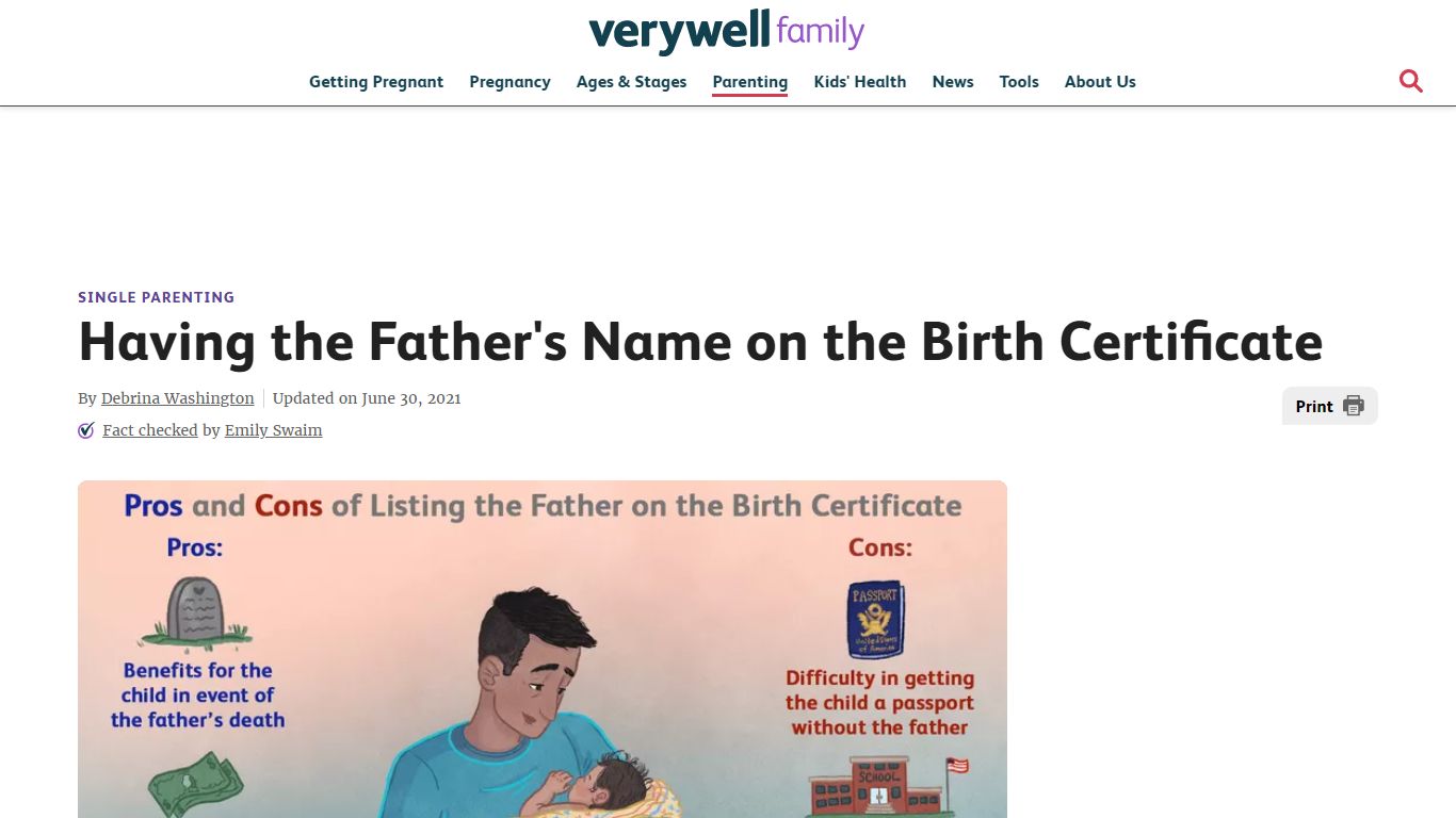 Having the Father's Name on the Birth Certificate - Verywell Family