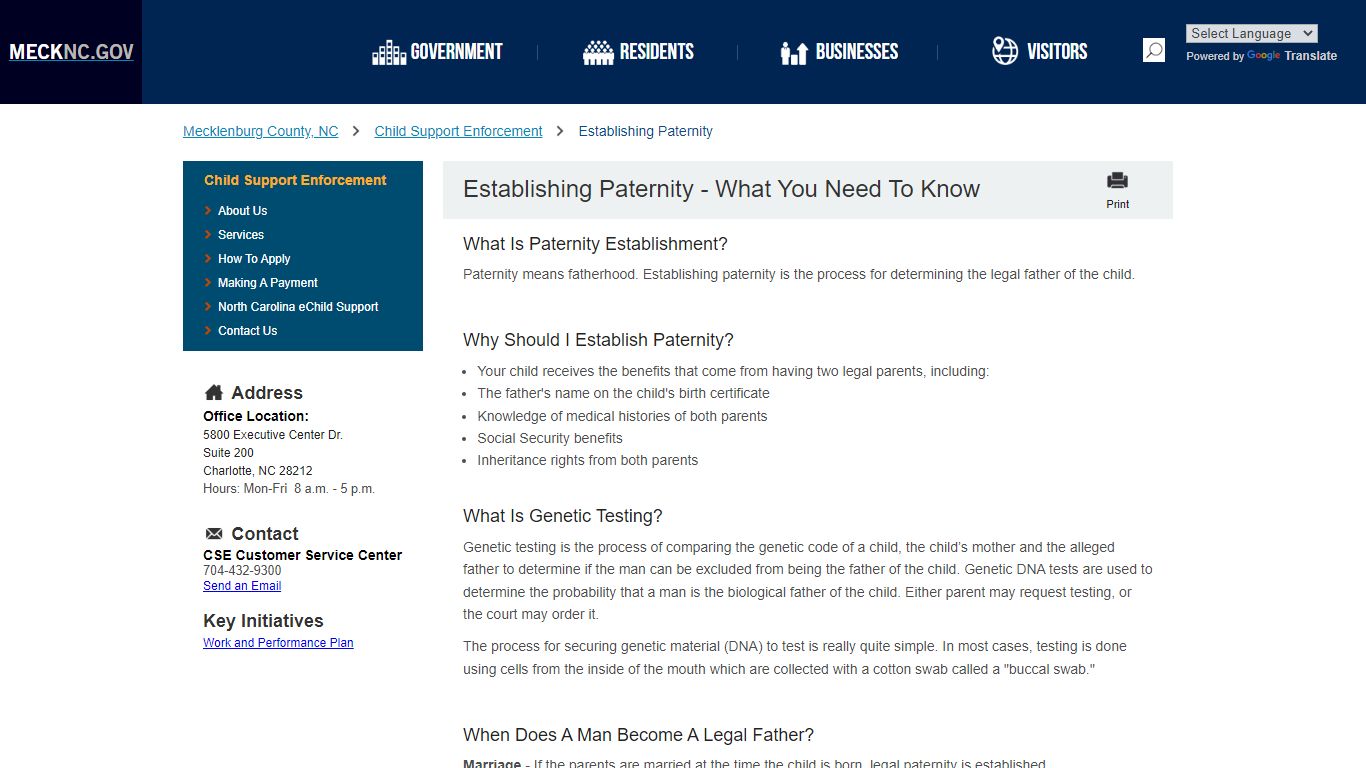 Establishing Paternity - What You Need To Know - mecknc.gov